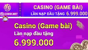 Khuyến mãi 123B08 nạp đầu game bài casino